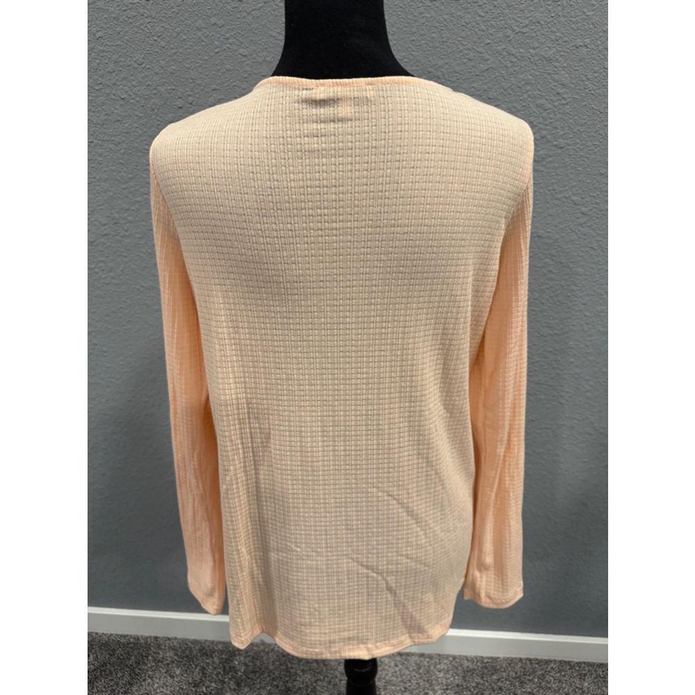 White Birch Women’s Waffle Knit Top with Crisscross Neckline NWOT, Sz S - Picture 7 of 11